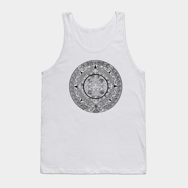 Aztec Calendar Tank Top by Estudio3e